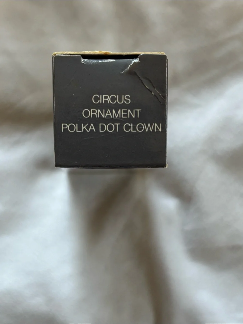 Vintage Avon Circus Collection Polka Dot Wooden Clown Ornament